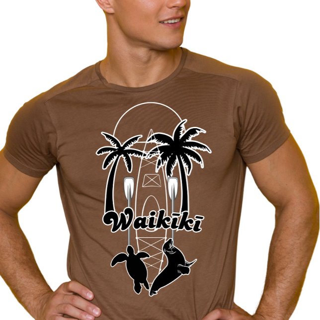 T-shirt Waikiki Hawaii Voyage d'été (Créateur téléchargé)