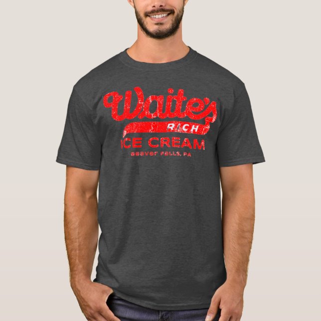 T-shirt Waite's Ice Cream - Beaver Falls, PA (Devant)