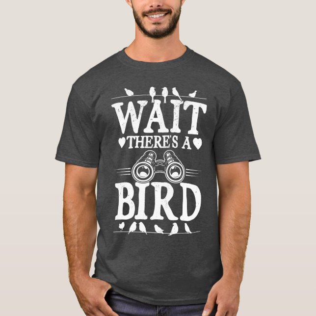 T-shirt Waithera Oiseau Oiseau Oiseaux Binoculars gir (Devant)