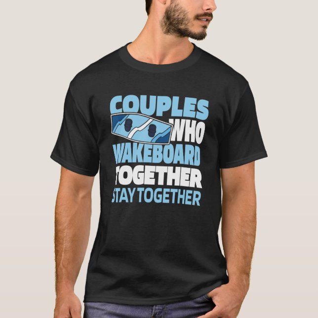 T-shirt Wakeboard Couple Wakeboarder   Wakeboarding (Devant)