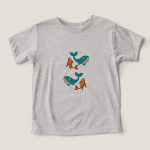T-Shirt-Wal und Goldfisch Kinder T-Shirt - Cute &