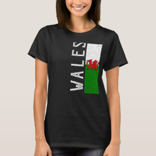 T-shirt Wales Heritage Pride Country Support Welsh Flag