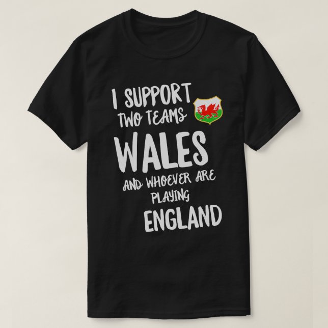 T-shirt Wales Supporter Funny Welsh Rugby Team Sport Desig (Design devant)
