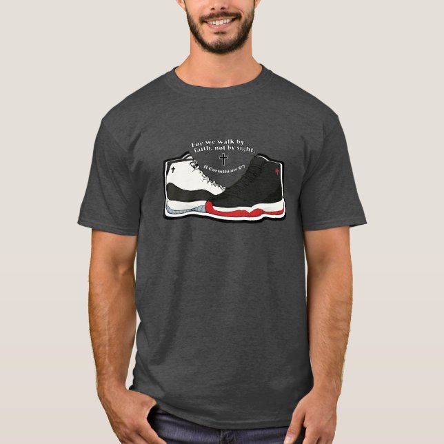 T-shirt Walk by faith - Christian (Devant)