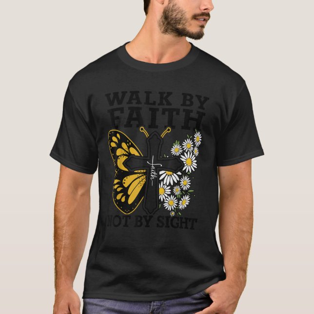 T-shirt Walk By Faith Christian Teen Girl Toddler Jesus Lo (Devant)
