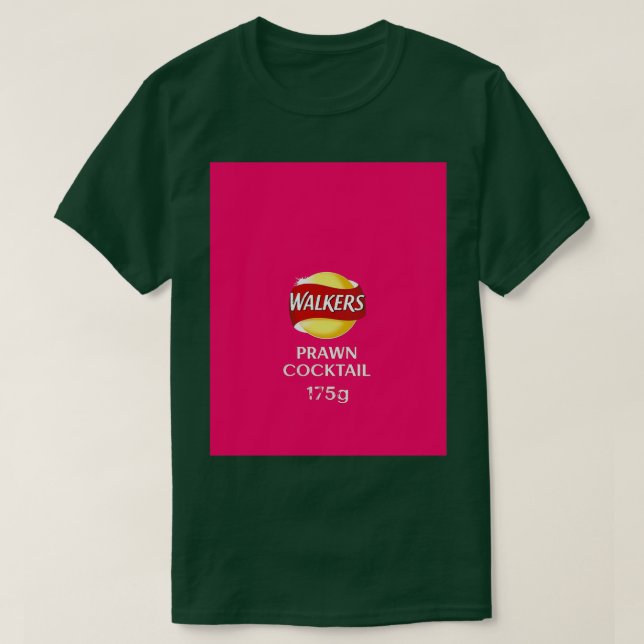 T-shirt Walkers Prawn Cocktail Crises design  (Design devant)