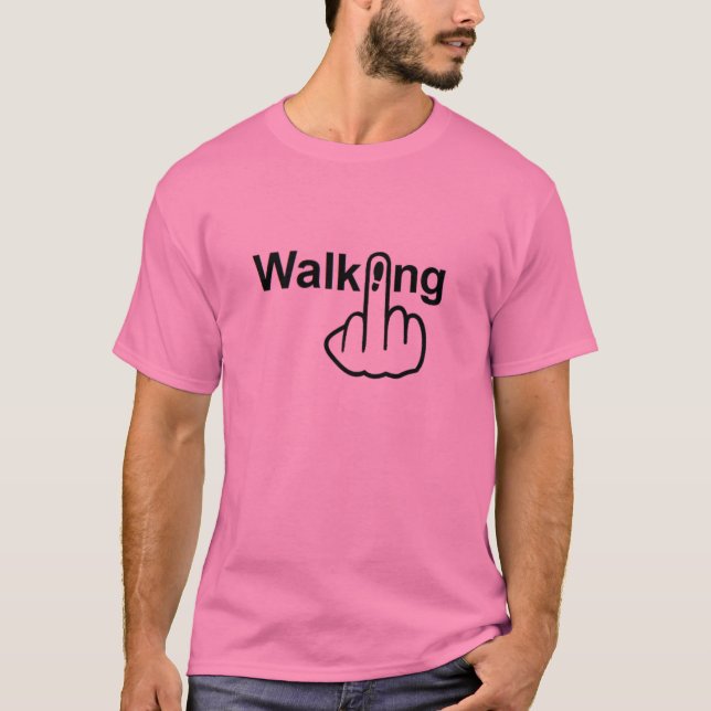T - Shirt Walking Gedreht (Vorderseite)