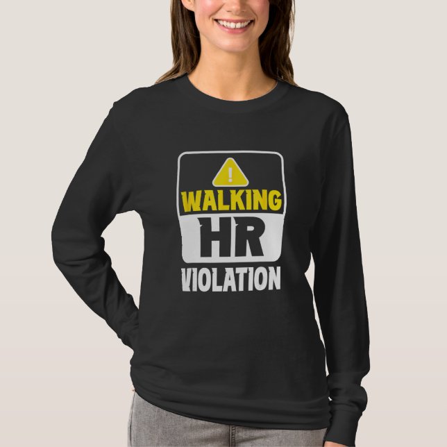 T-shirt Walking Hr Violation Job Human Resources Professio (Devant)