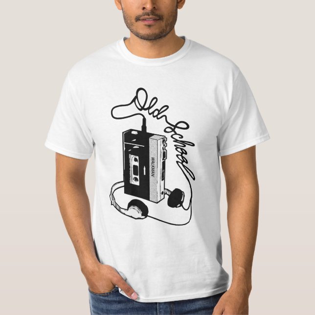 T-shirt Walkman old school (Devant)