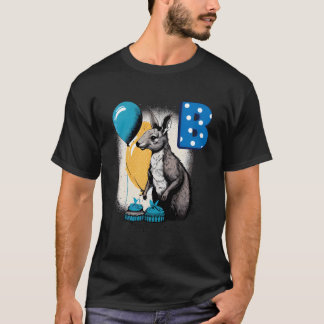 T-shirt Wallaby Adorable Avec Initiale B Majuscule
