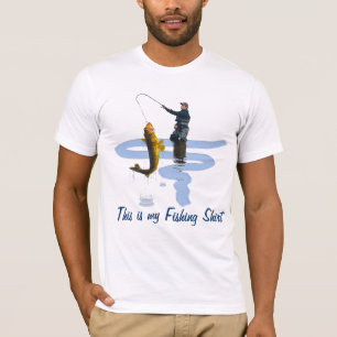 T-shirt Walleye Fishing, Chemise sportive du pêcheur en pl