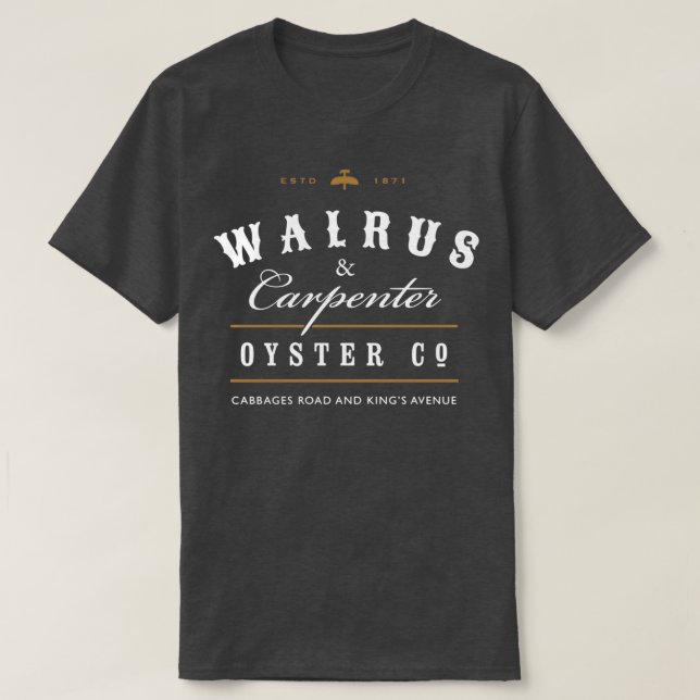 T-shirt Walrus et Carpenter  (Design devant)