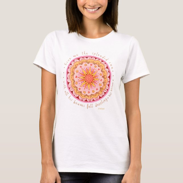 T-shirt Walt Whitman Dazzling Sun (Devant)
