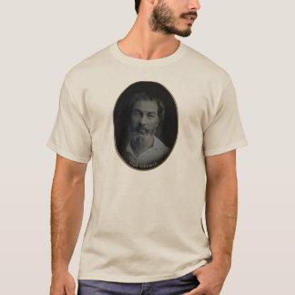 T-shirt Walt Whitman Main-A teinté le portrait 1854