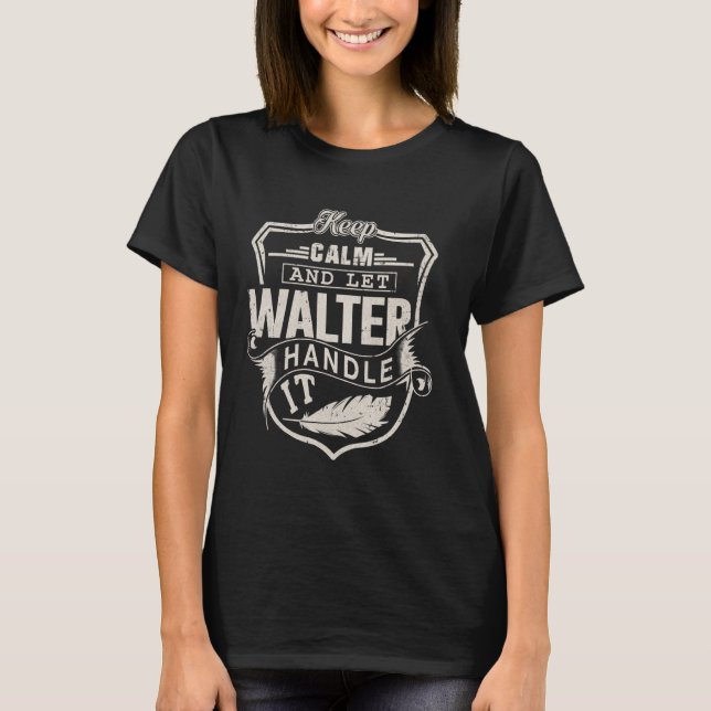 T-shirt Walter Prénom Chemt Walter Nom Anniversaire (Devant)