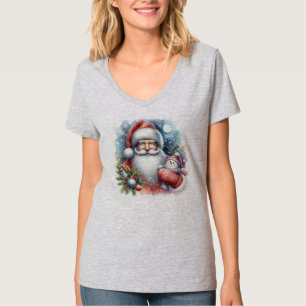 T-shirt Waltz Whispers hiver : Père Noël Teddy Serenade