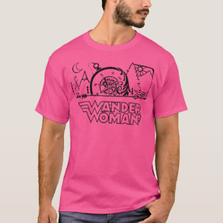 T-shirt Wander Woman Compass Camping Randonnée Mountain Ou