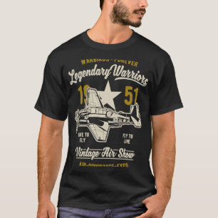 T-shirt Warbirds pour toujours guerriers légendaires Vinta