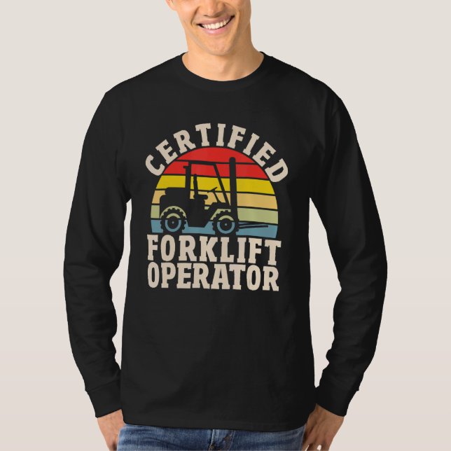 T-shirt Warehouse Forklift Driver  Certified Forklift Oper (Devant)