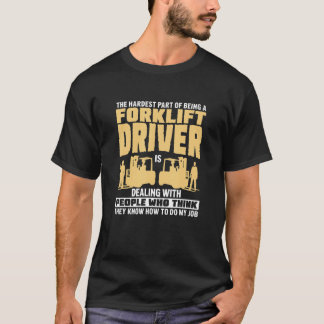 T-shirt Warehouse Forklift Driver Job For A Forklift Opera