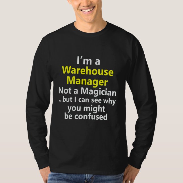 T-shirt Warehouse Site Manager Leader Team Job Career Occu (Devant)