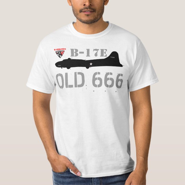 T-shirt Warkites B-17 Old666 (Devant)