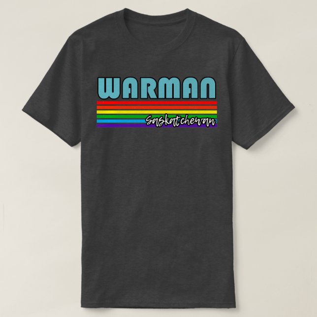 T-shirt Warman Saskatchewan Pride Warman LGBT Don LGBT LGB (Design devant)