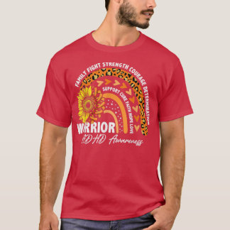 T-shirt Warribow Arc-en-ciel Orange Ribbon TDAH sensibilis