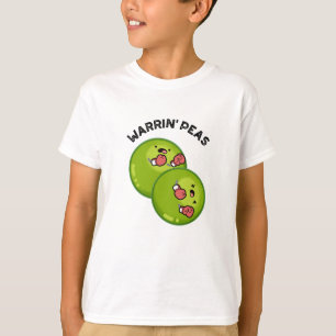 T-shirt Warrin Peace Funny Pea Pun