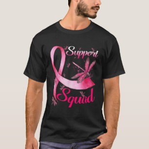 T-shirt Warrior Support Squad Dragonfly Breast Cancer Awar
