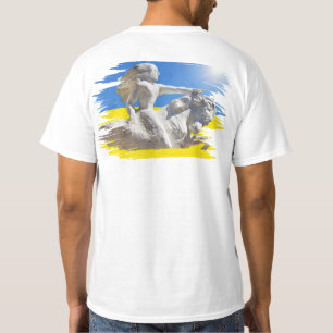 T-shirt Warrior Ukraine Président Zelenskyy & Drapeau
