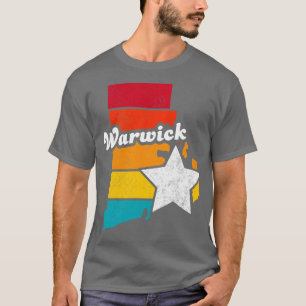 T-shirt Warwick Rhode Island Souvenir Vintage en détresse