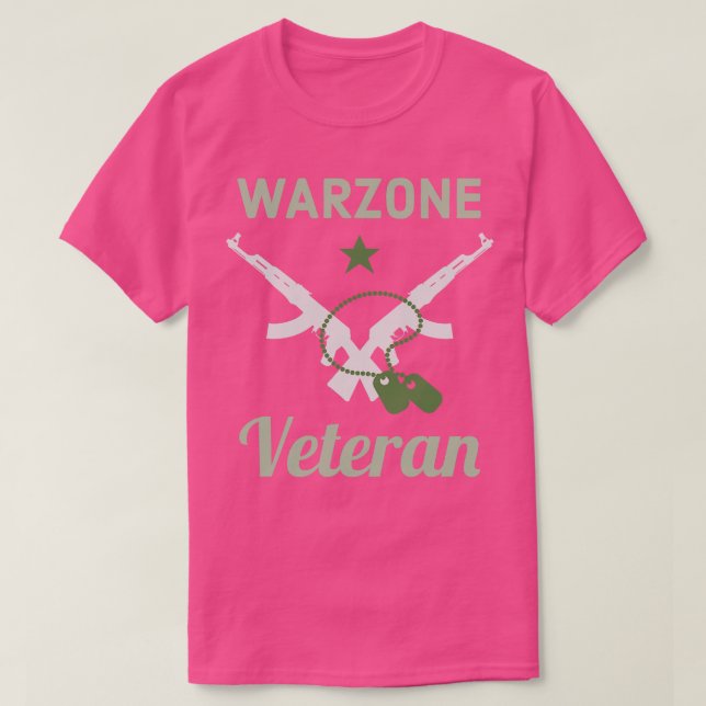 T-shirt Warzone Vétéran Jeu Verdansk Gamer (Design devant)