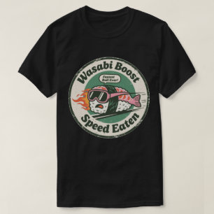 T-shirt Wasabi Boost Vitesse mangée Course Sushi