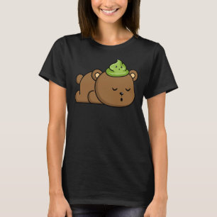 T-shirt Wasabi Ours Japonais Horseradet Pâte épicée Condi
