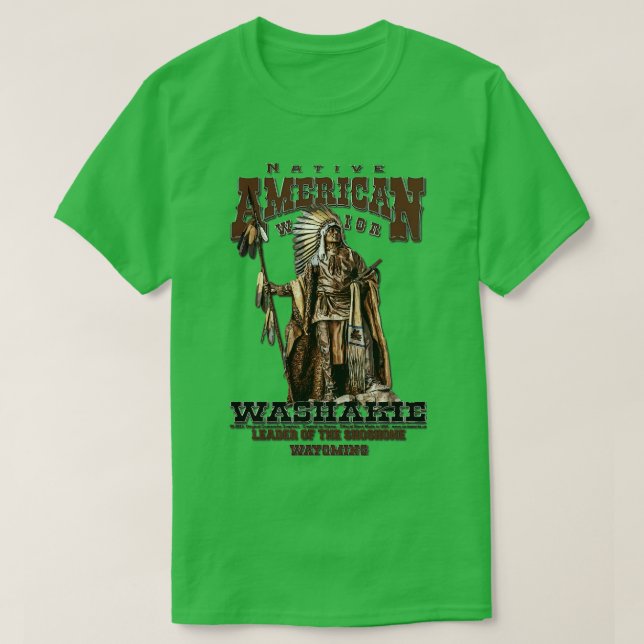 T-shirt Washakie Shoshone guerrier (Design devant)