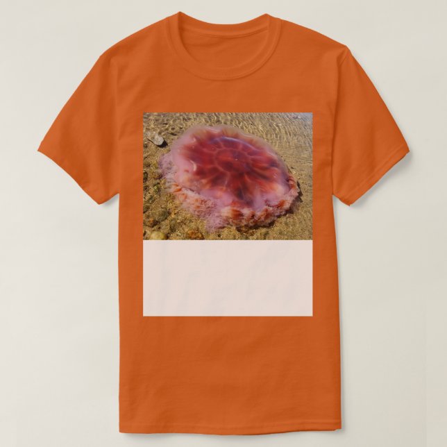 T-shirt Washed Lions Mane Jellyfish Photo (Design devant)