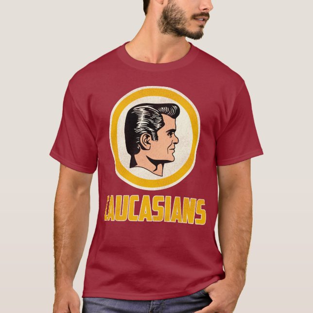 T-shirt WASHINGTON CAUCASIANS - Funky Football Parody (Devant)