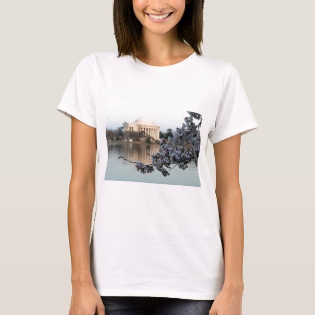 T-shirt Washington DC de fleurs de cerisier (Devant)