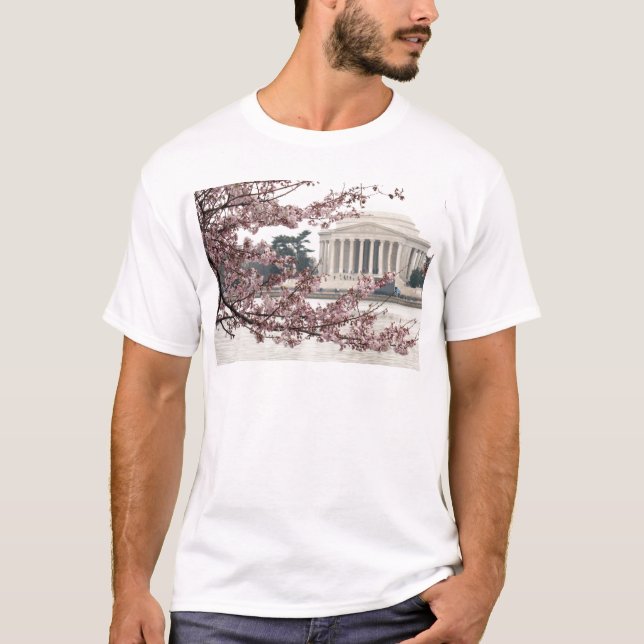 T-shirt Washington DC de fleurs de cerisier (Devant)