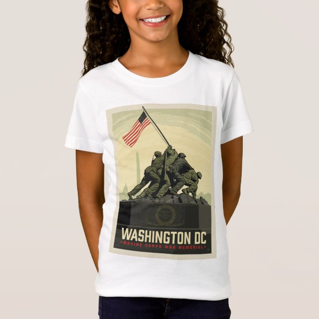 T-Shirt Washington, DC | Mémorial de guerre du Corps marit (Devant)