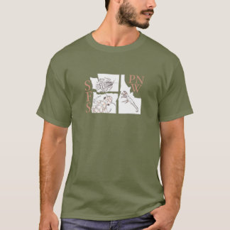 T - Shirt Washington E oregon P idaho T