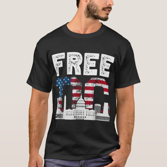 T-shirt Washington Free Dc (Devant)