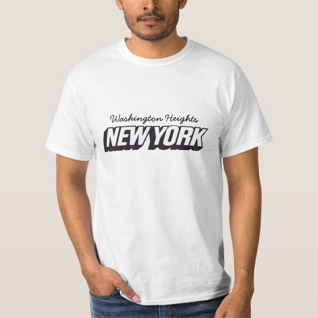 T-shirt Washington Heights NYC (Devant)