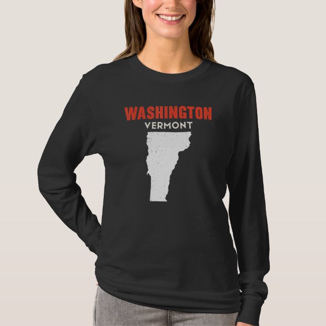 T-shirt Washington Vermont USA State America Travel Vermon (Devant)