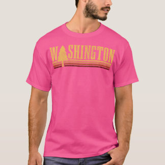 T-shirt Washington Vintage Tree State Pride Randonnée de c