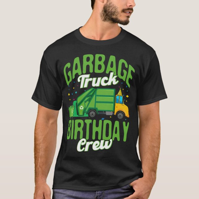 T-shirt Waste Management Recycling Trash Garbage Truck (Devant)