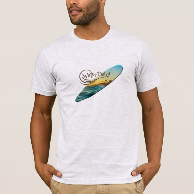 T-shirt Water Baby Beach Board Chemise (Devant)