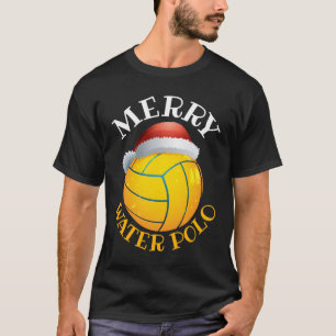 T-shirt Water Polo Christmas Ball Santa Hat