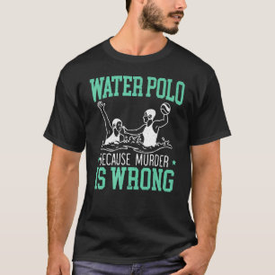 T-shirt Water Polo Joueur Sports Piscine Coach